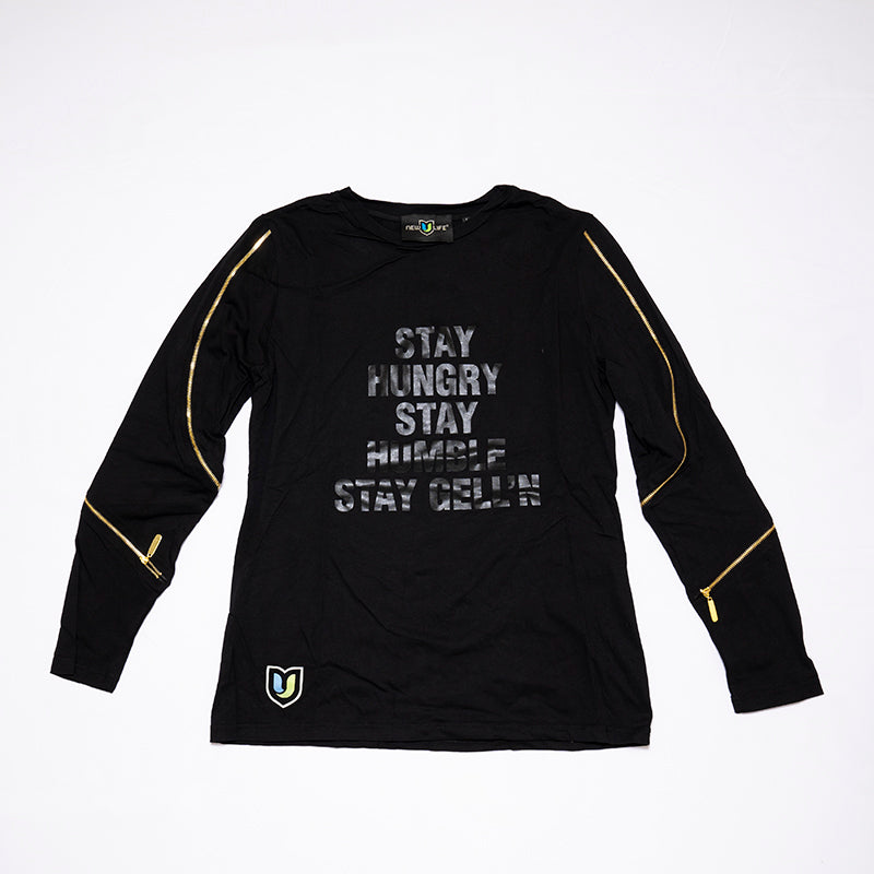 Women's "Stay Hungry, Stay Humble" Long Sleeve with Zipper