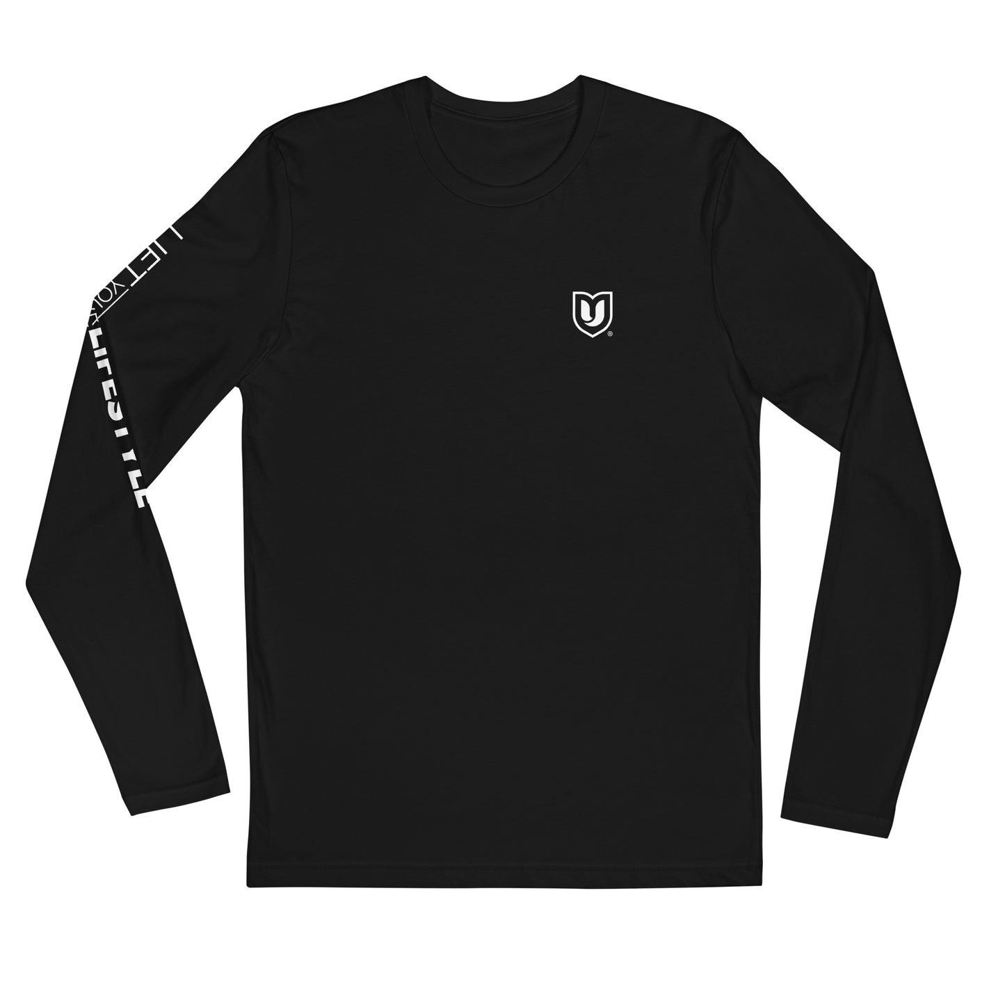 "U" Long Sleeve Fitted Crew