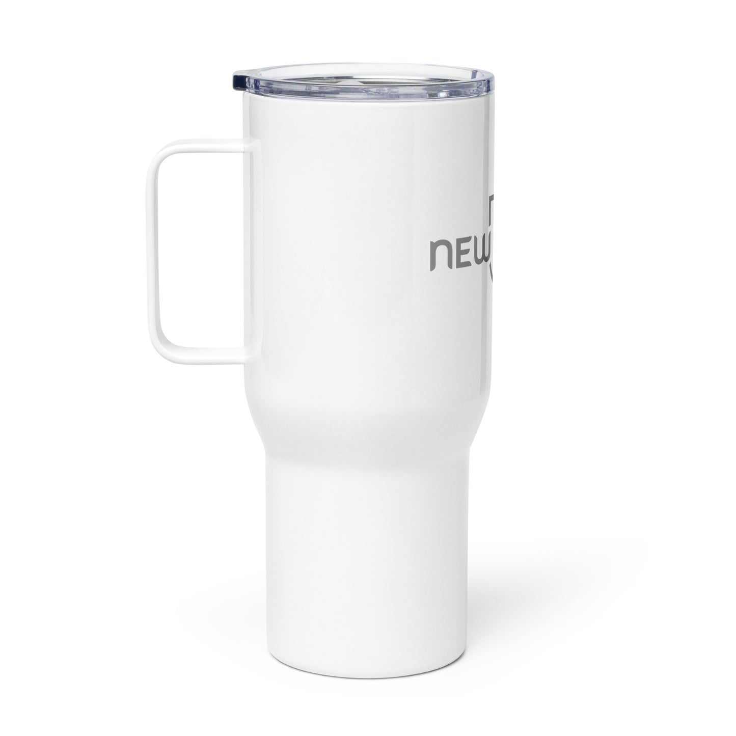 New U Life Travel mug with a handle