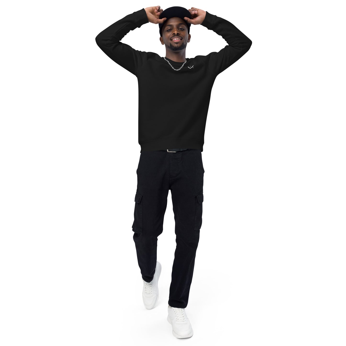 "U" Unisex Organic Raglan Sweatshirt