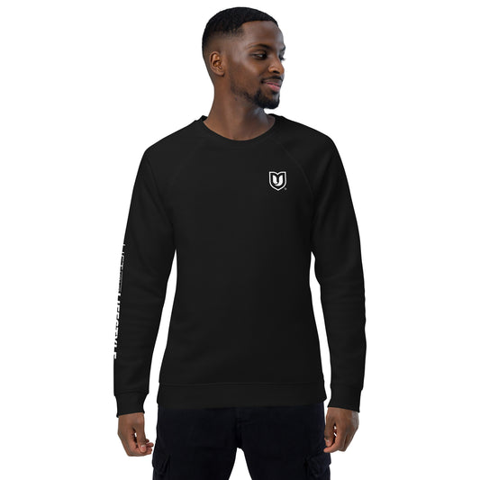 "U" Unisex Organic Raglan Sweatshirt