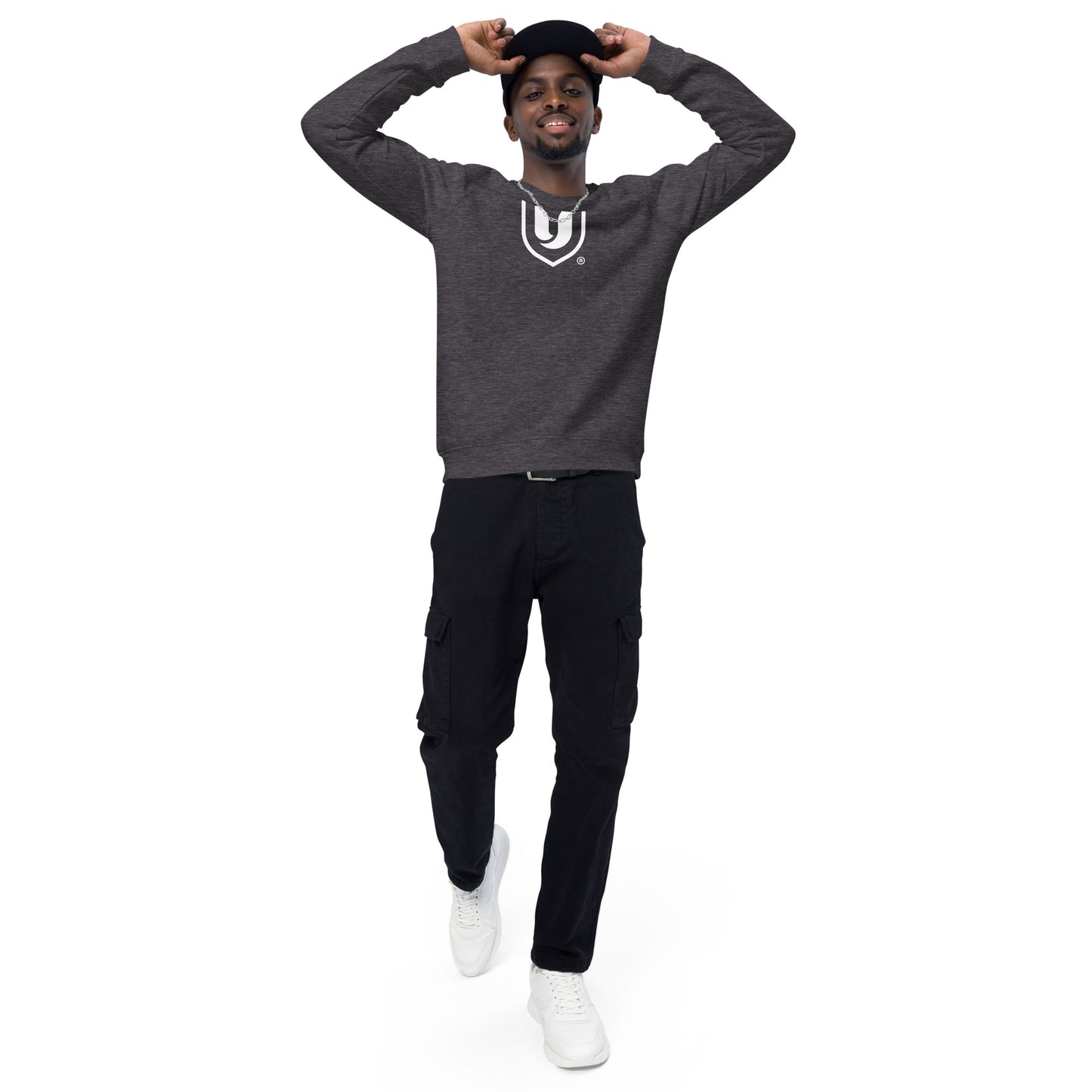 "U" Unisex Organic Raglan Sweatshirt