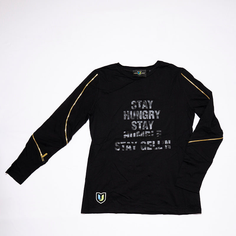 Women's "Stay Hungry, Stay Humble" Long Sleeve with Zipper
