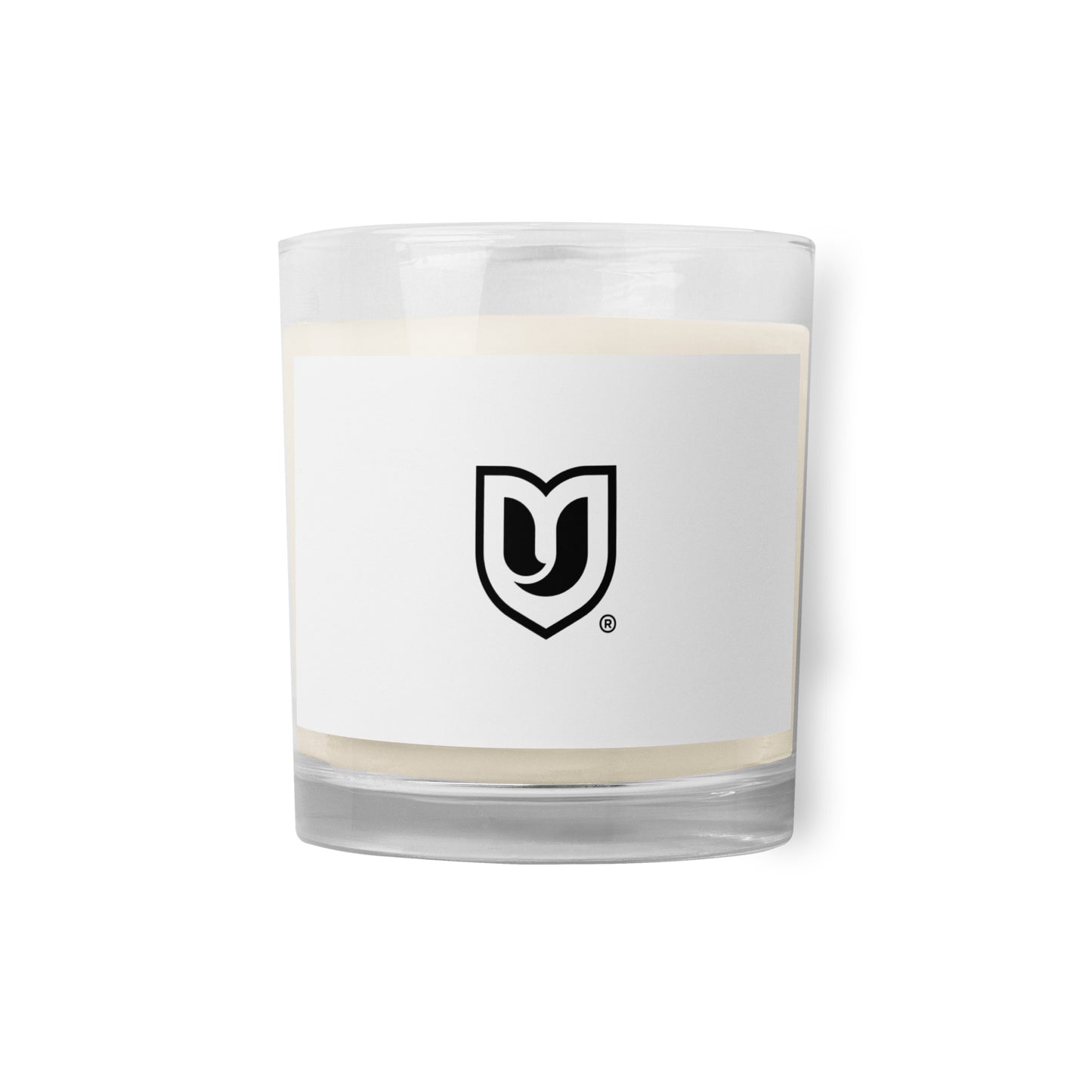 "U" Glass jar soy wax candle