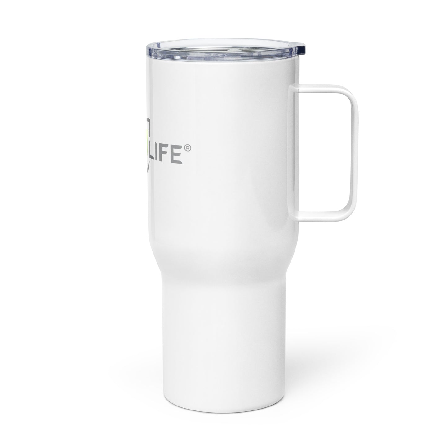 New U Life Travel mug with a handle