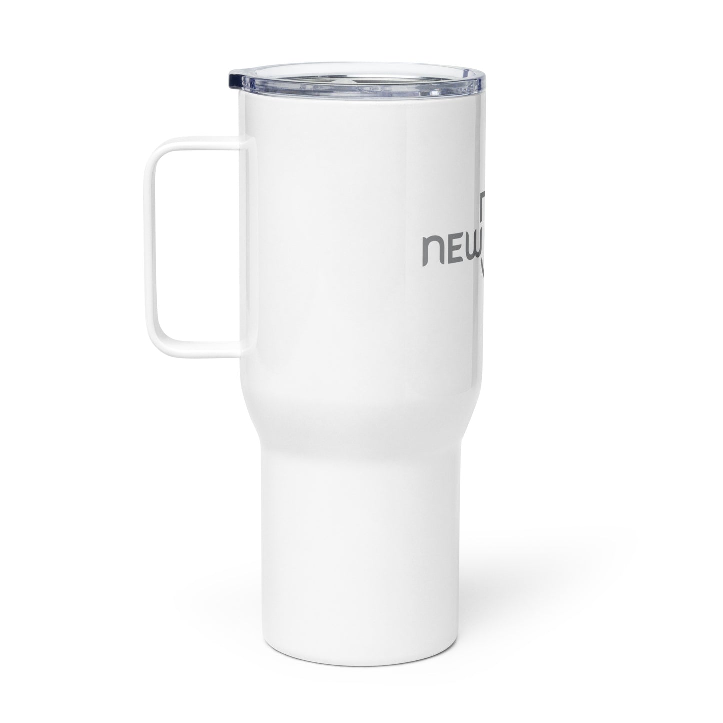 New U Life Travel mug with a handle