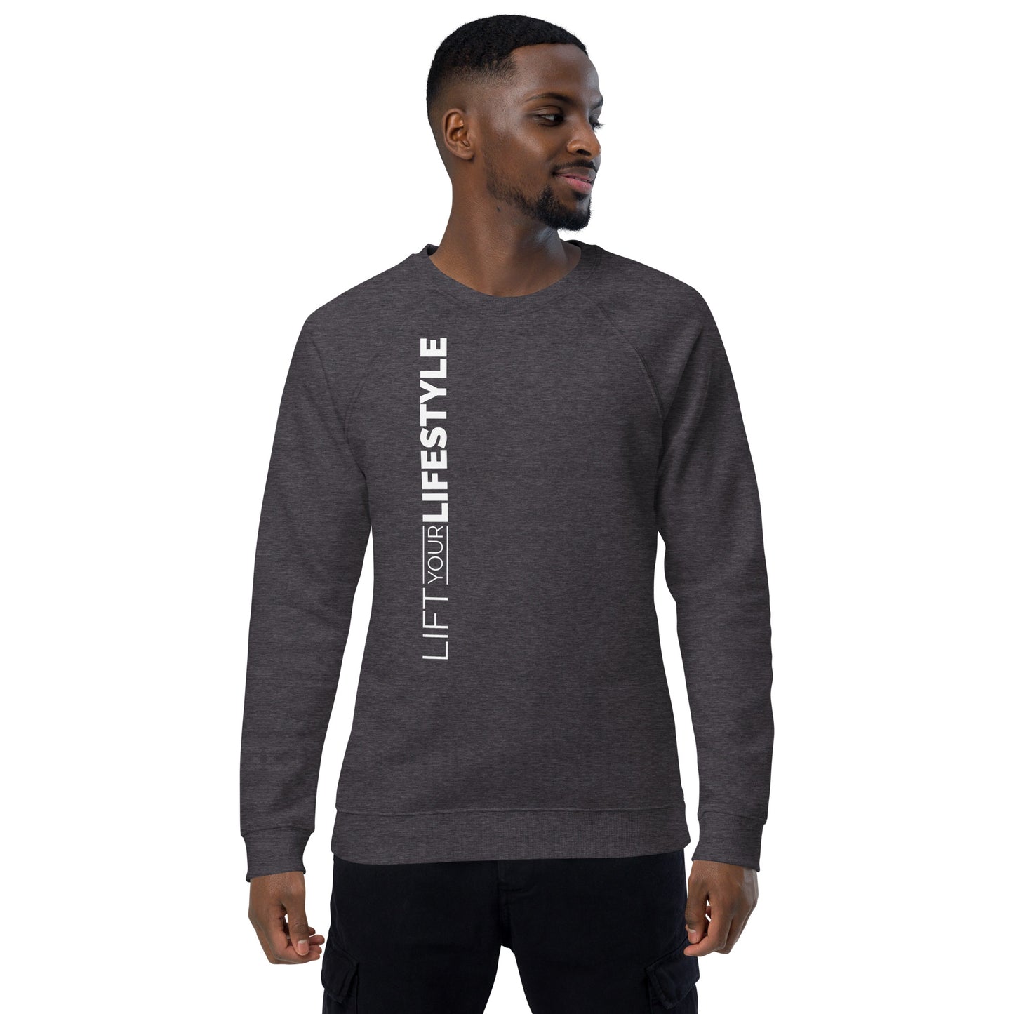 Lift Your Lifestyle Unisex organic raglan sweatshirt